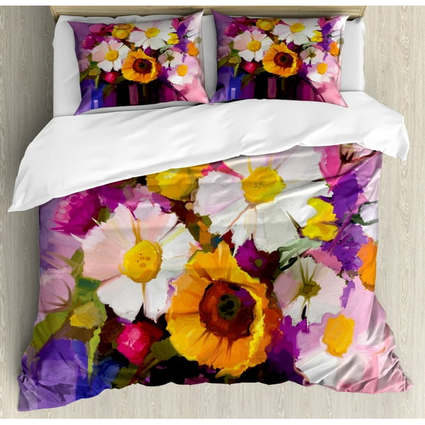 Ambesonne Gerber Daisy Soft Flannel Fleece Throw Blanket Cozy Plush for Indoor and Outdoor Use Multicolor Freshly Picked Summer Flowers in a Glass Vase with Water Oil Paint Art Print 70 x 90 Ambesonne Gerber Daisy Soft Flannel Fleece Throw Blanket Cozy Plush for Indoor and Outdoor Use Multicolor Freshly Picked Summer Flowers in a Glass Vase with Water Oil Paint Art Print 70 x 90